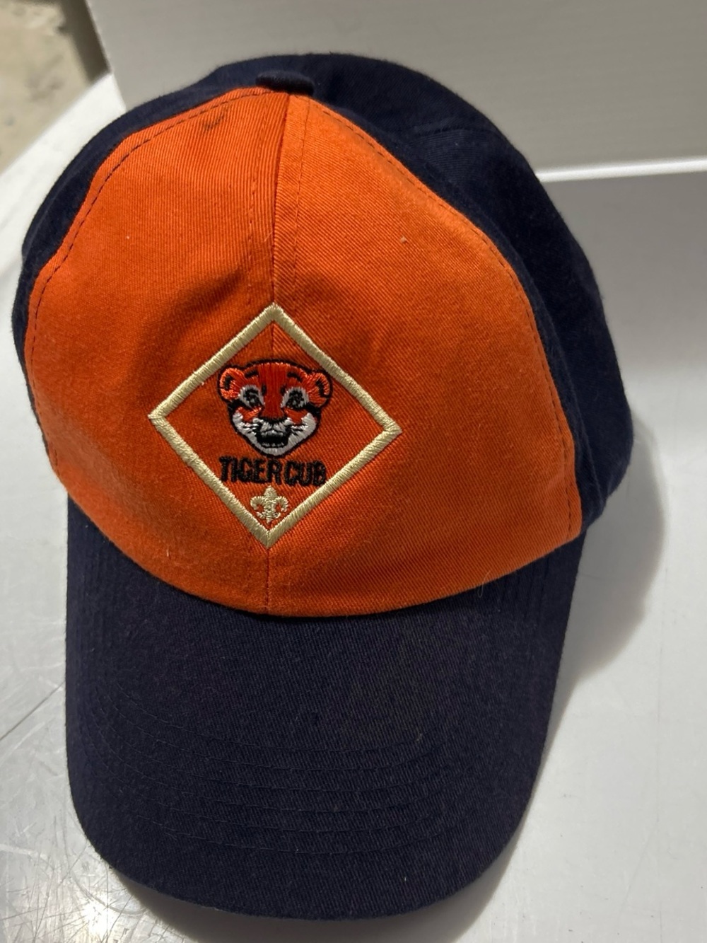 Tiger Cub Orange & Navy Kids Baseball Cap